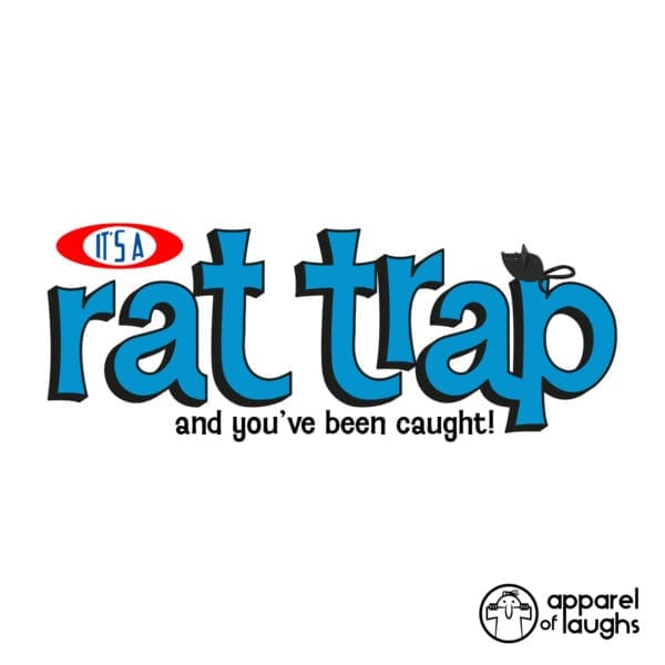Rat Trap Boomtown Rats Mouse Trap Board Game 1970s British music TOTP T-Shirt Apparel of Laughs design White