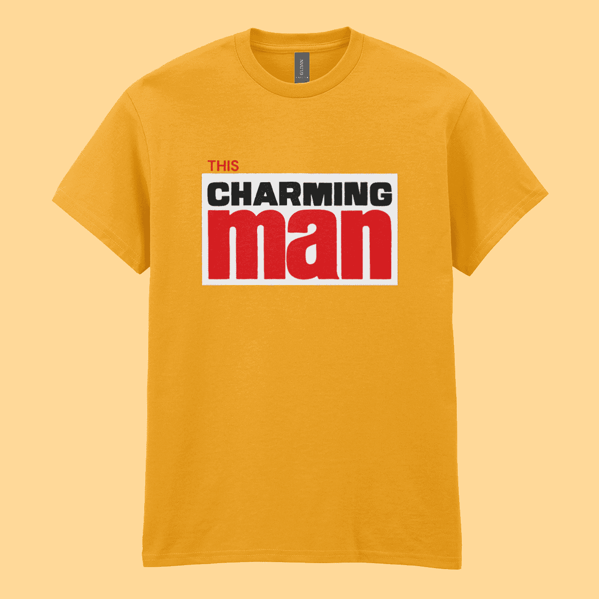 This Charming Man The Smiths British Music Action Man UK Toys Morrissey T-Shirt Gold