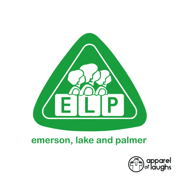 ELP Emerson Lake and Palmer ELC Early Learning Centre British Music Prog Rock T-Shirt White Design