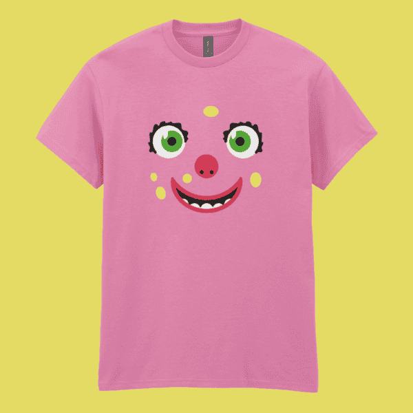 Mr Blobby Famous Faces British TV character Noel Edmunds t-shirt azelea