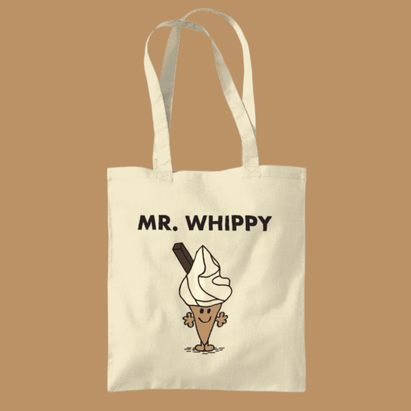 Mr Whippy Ice Cream British Food Tote Bag Natural