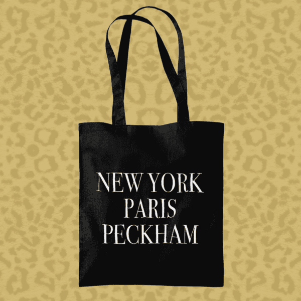 New York Paris Peckham Only Fools and Horses British TV Tote Bag Black