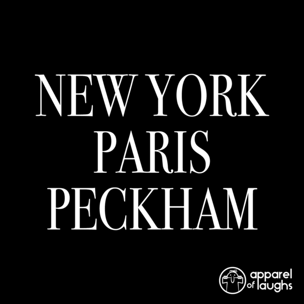New York Paris Peckham Only Fools and Horses British TV Tote Bag Black Design