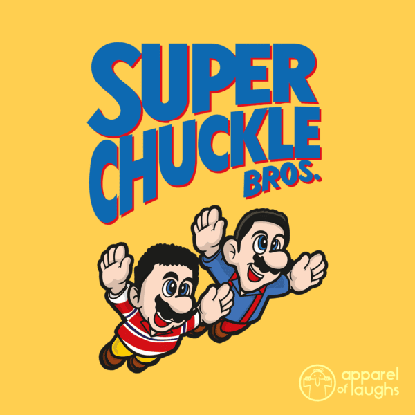 Super Chuckle Brothers Mario British Kids TV CBBC Video Games T-Shirt Daisy Design