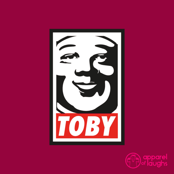 Toby Carvery Obey British Food Carvery Roast Dinner Restaurant T-Shirt Cardinal Red Design